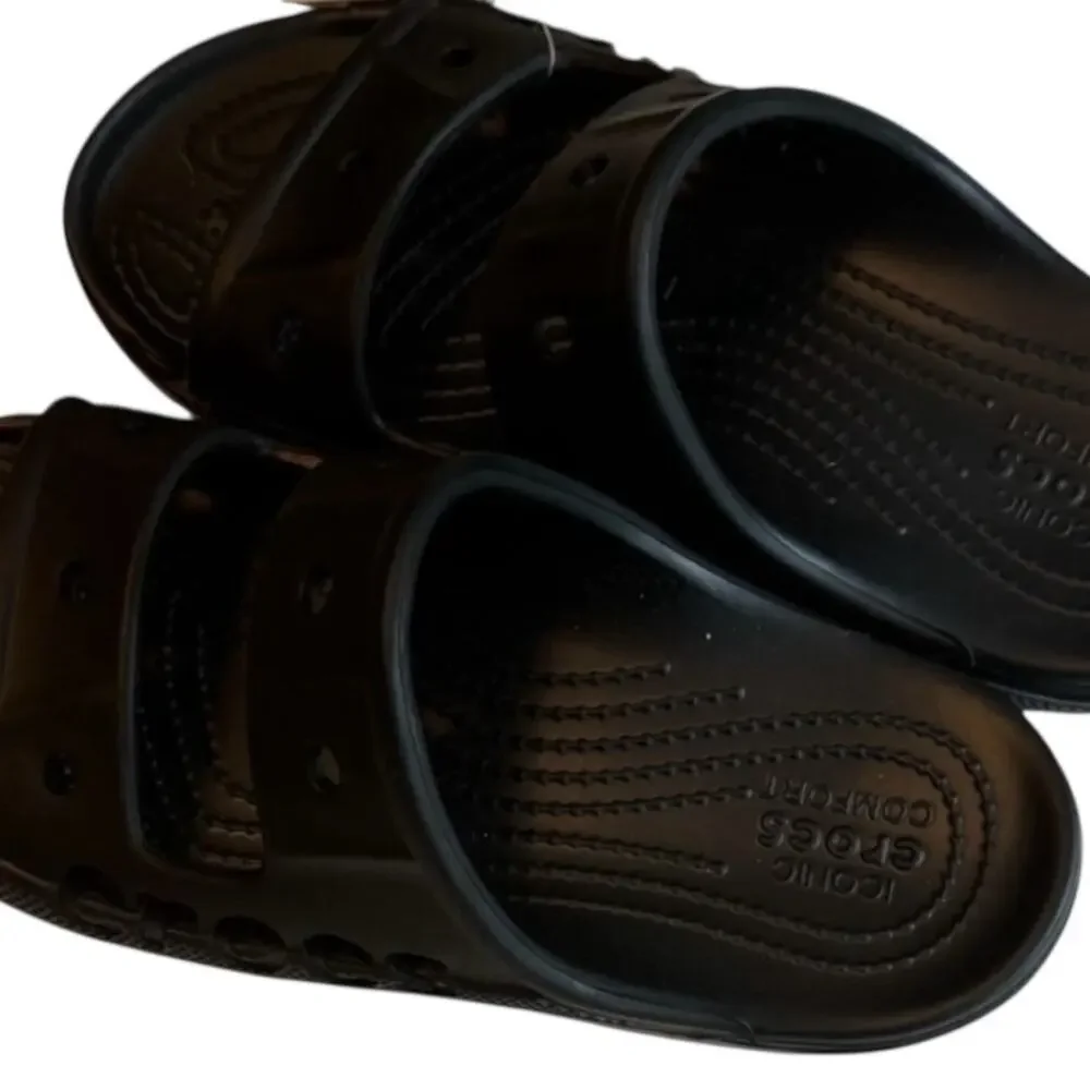 CROCS Classic Black Slide Sandals  Sz 7 Women/ Sz 5 Men